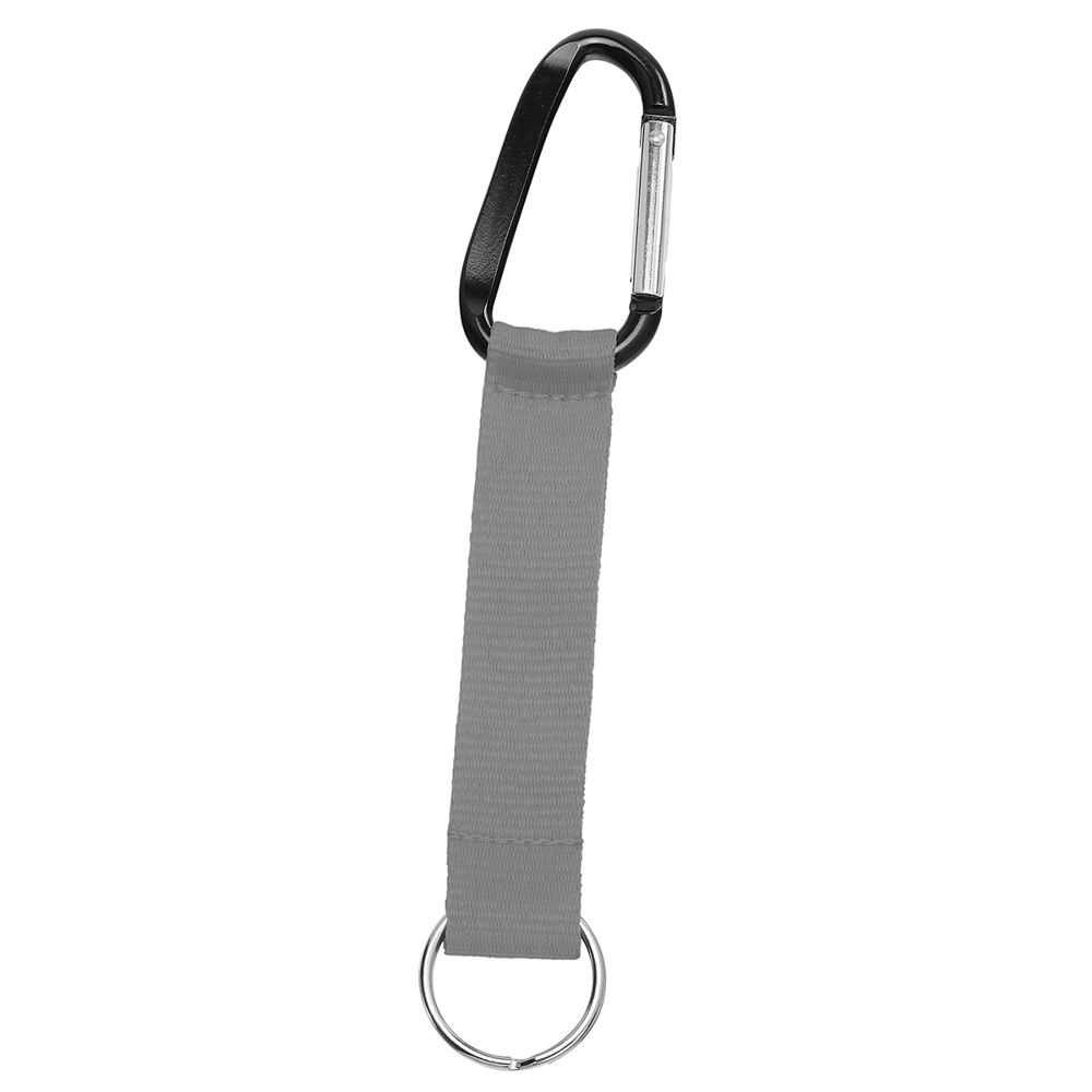 Korte keycord "Duo" - donkergrijs/zwart