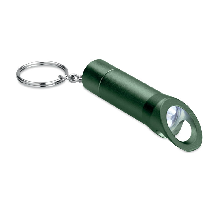 LITOP - Metalen sleutelhanger met LED - Donker Marinegroen