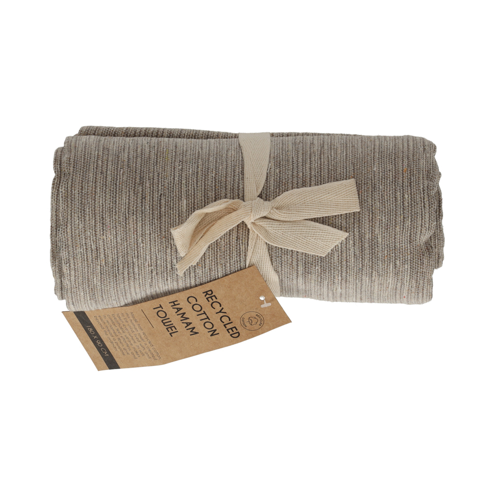 JENS Living Hamamdoek Melange Taupe 180x90