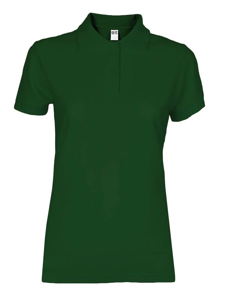 BS Evolution dames polo, 180 gr/m² - Flessengroen (PMS 2411C)