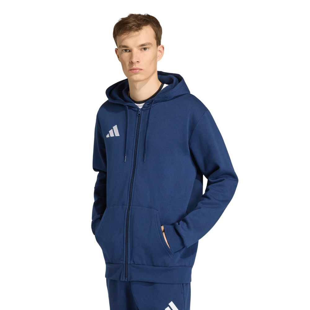 Adidas Men's ENT26 Full Zip Hoodie - blauw