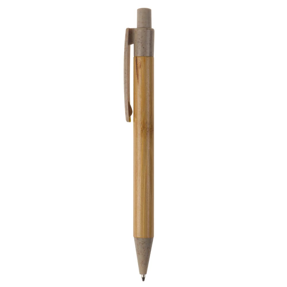 Ball pen bamboe met tarwestro