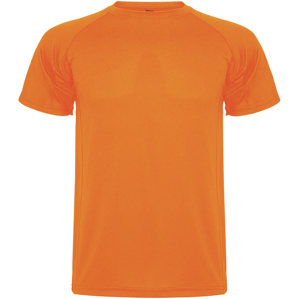Montecarlo 150 g/m² sportshirt met korte mouwen voor kinderen - Fluor oranje