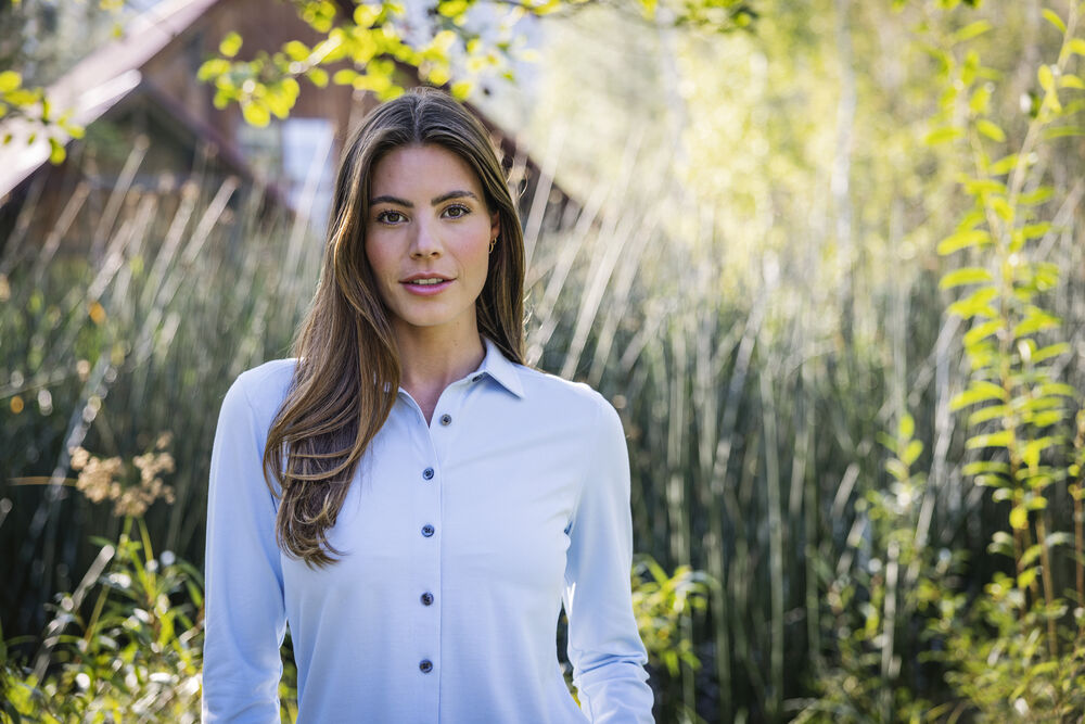 Cutter & Buck - Advantage Shirt Dames Antraciet Mélange XS