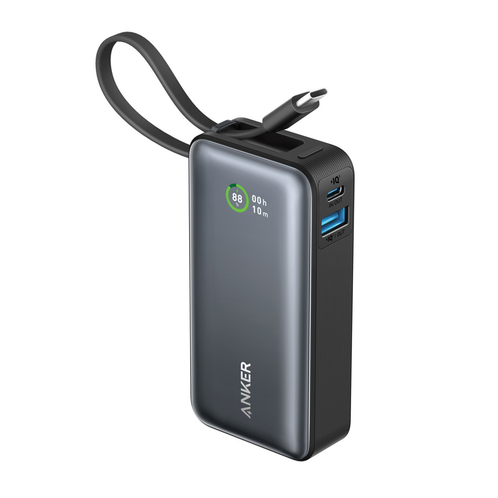 Anker Nano Powerbank 30 W, met ingebouwde USB-C-kabel