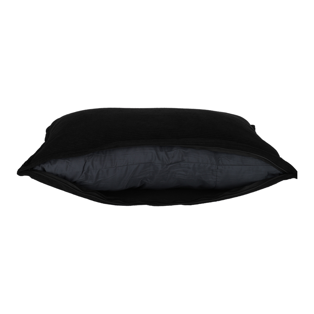 JENS Living Warmtekussen RPET 60x40 Ribbel Zwart