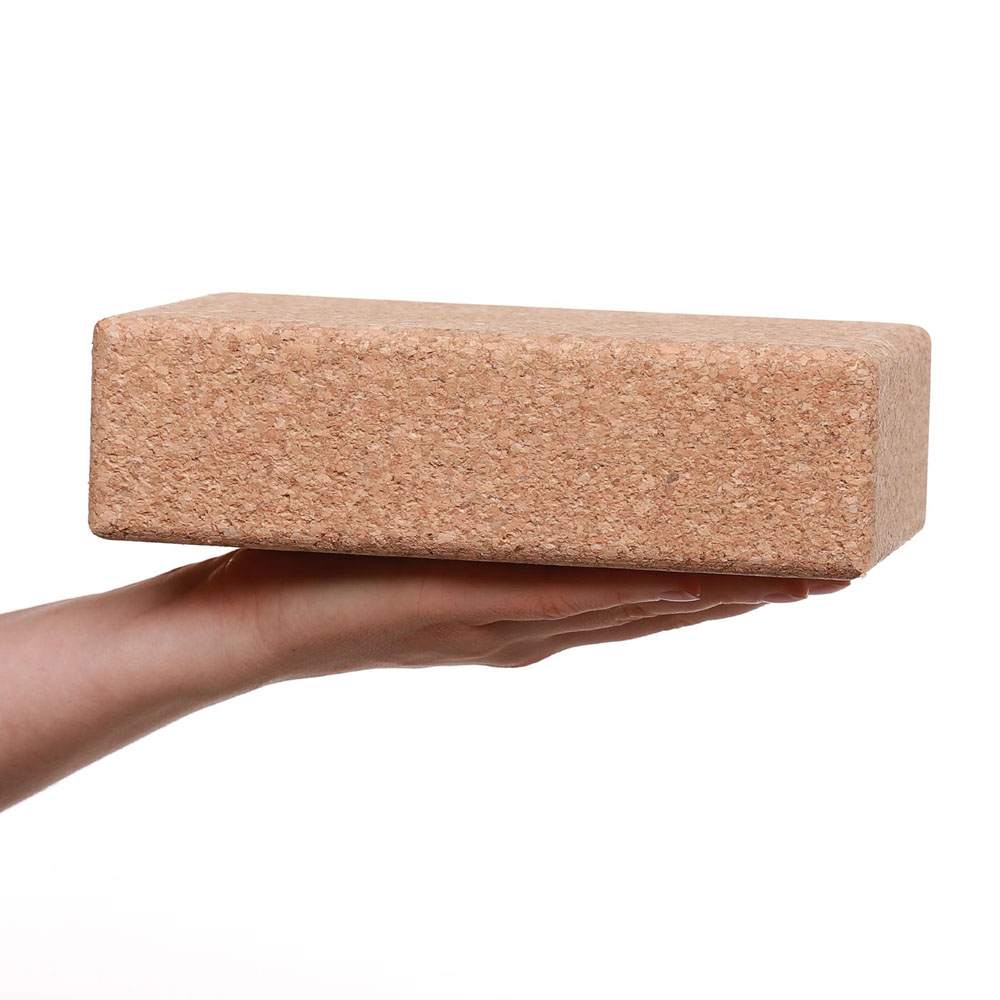 Yogablok van kurk, 22,7x12x6,5cm, "Made in Europe"