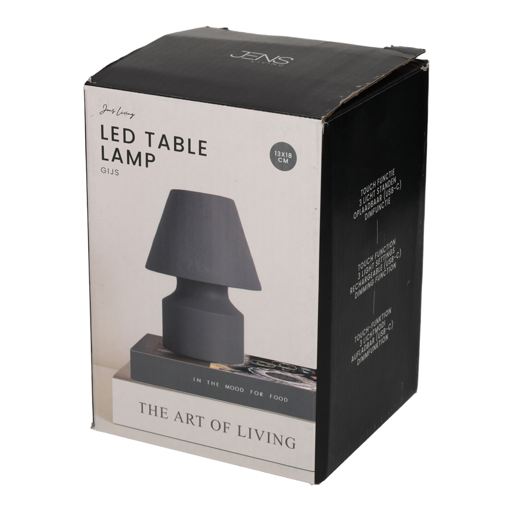 JENS Living LED Tafellamp Gijs Antraciet