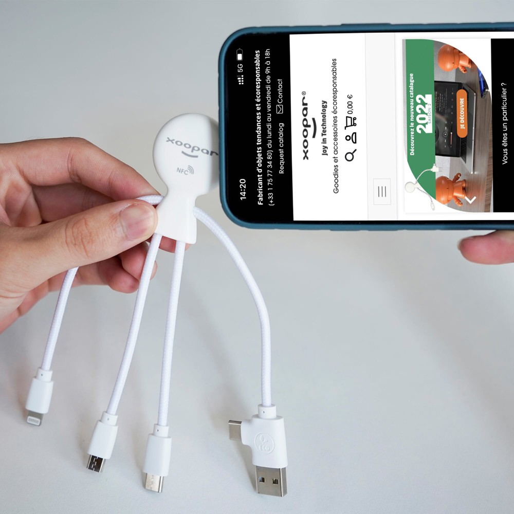 2099 | Xoopar Mr. Bio Smart Oplaadkabel met NFC
