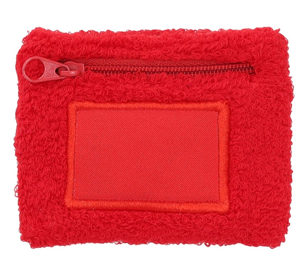 Nilton's Polsband met label en ritsvakje - Rood (PMS 199c) / Rood