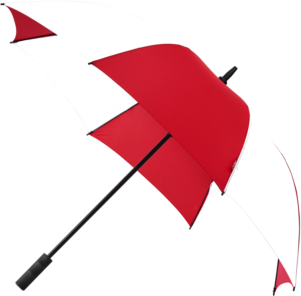 FALCONE - Golfparaplu - Automaat - Windproof - 120 cm - Rood / Wit (± PMS 1797C / Wit)