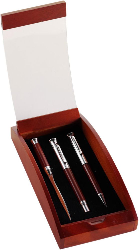Schrijfset Paulette | Palissander | 3 st