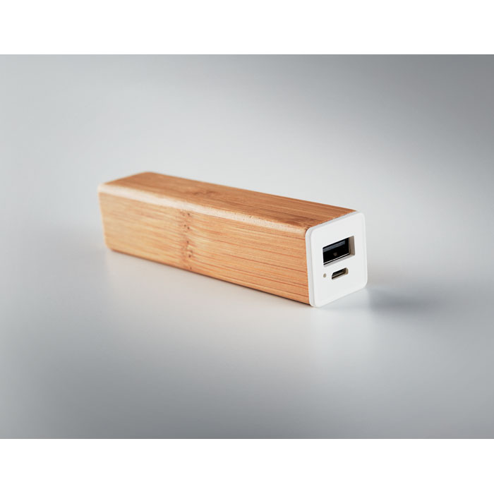 POWERBAM - 2200 mAh Bamboe powerbank