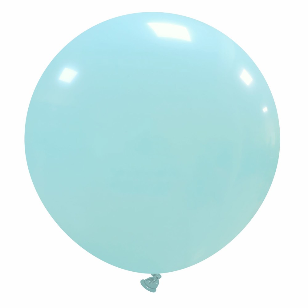 Reuzenballonnen bedrukt - Ø 120 cm / omvang 375 cm / 47 inch - Licht blauw (11)