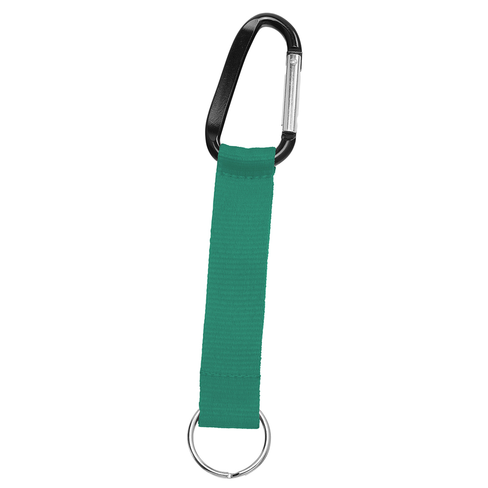 Korte keycord "Duo" - bosgroen/zwart