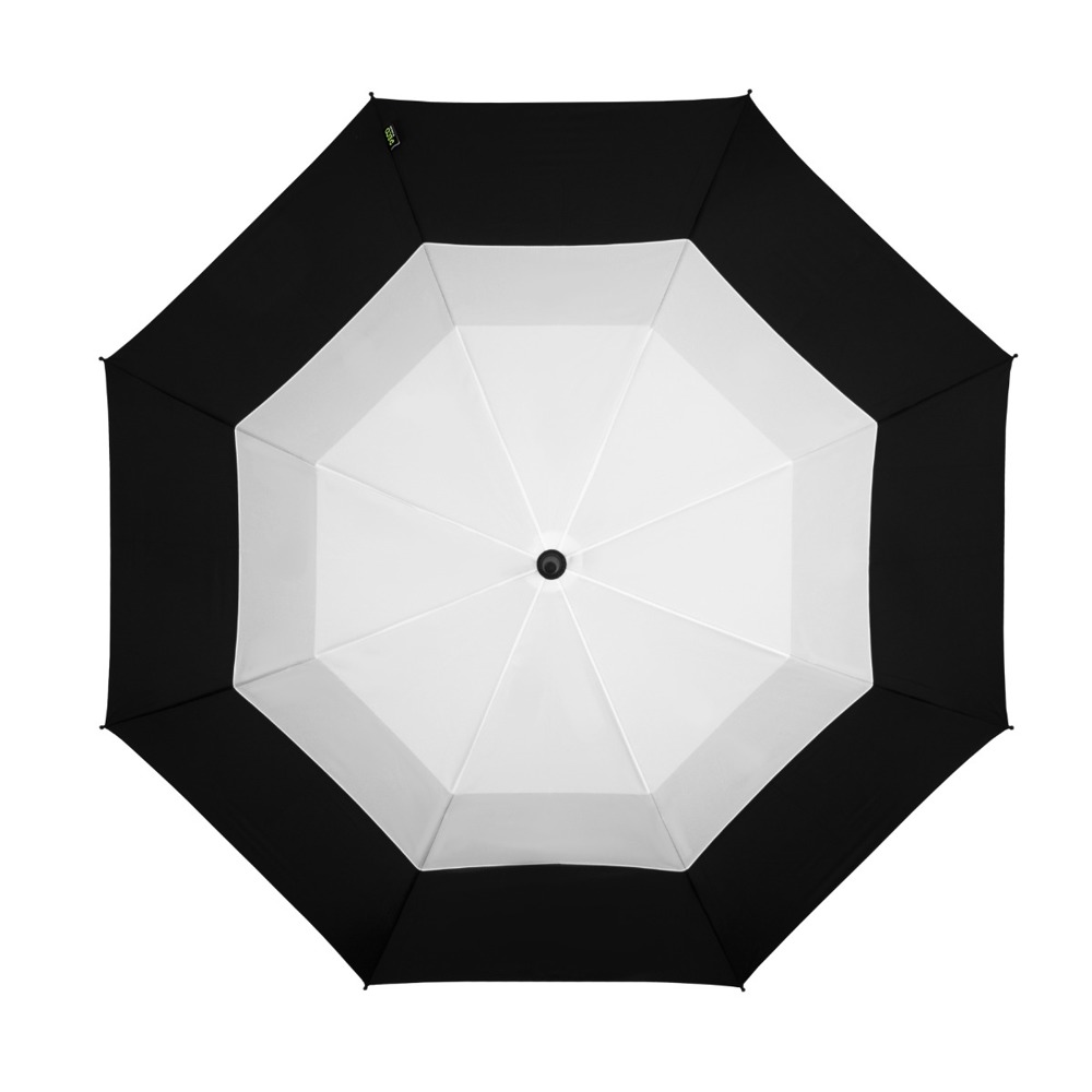 FALCONE - ECO - Handopening - Windproof - 130 cm - Zwart/wit
