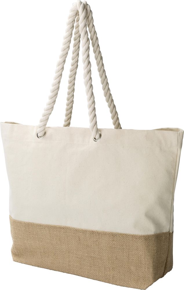 Boodschappentas Diego | Katoen 280 g/m² | Jute bodem