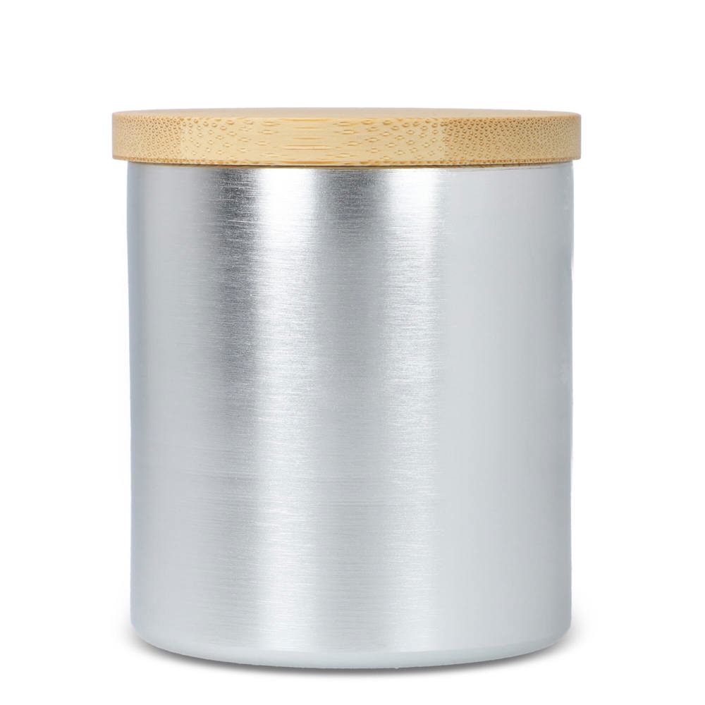 Bhakti plantaardige geurkaars in gerecycled aluminium potje