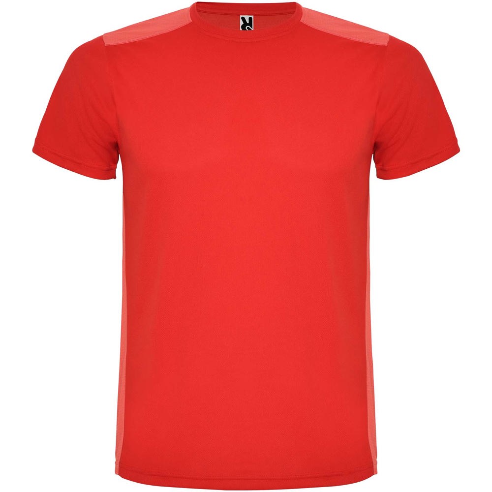 Detroit 130 g/m² sportshirt met korte mouwen voor kinderen - Rood