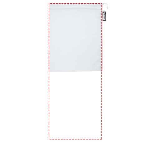 Gerecyclede polyester groente & fruit tas 25x32 cm