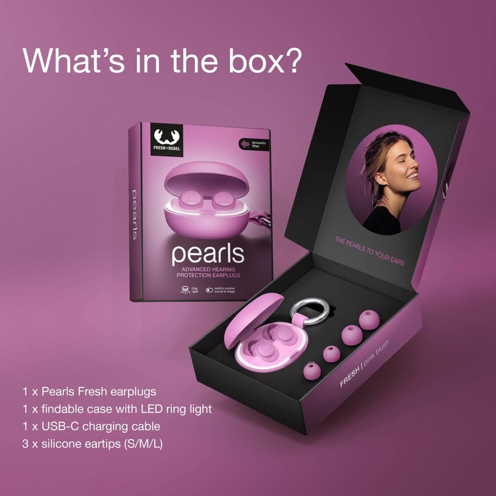 Fresh 'n Rebel Pearls Fresh Festival Oordopjes – Gecertificeerde Gehoorbescherming