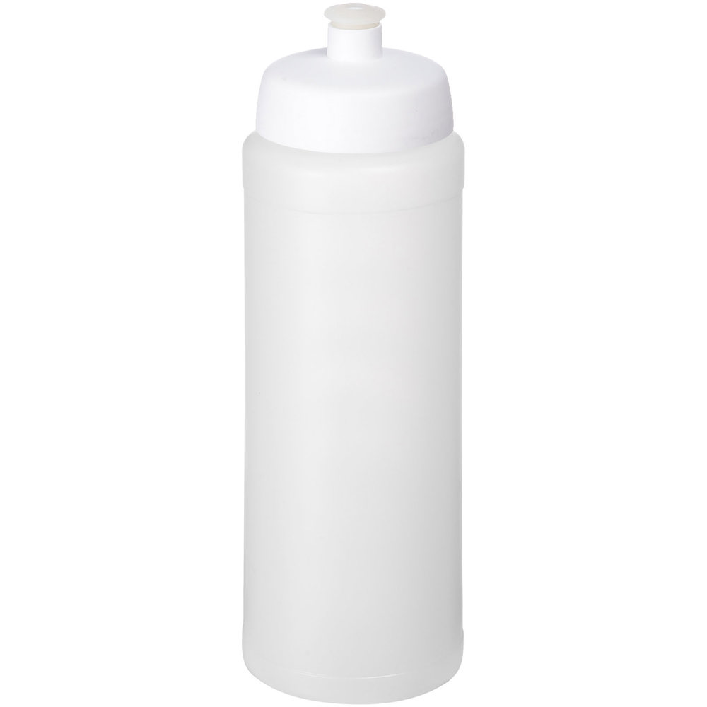 Baseline® Plus grip 750 ml sportfles met sportdeksel - Transparent, Wit