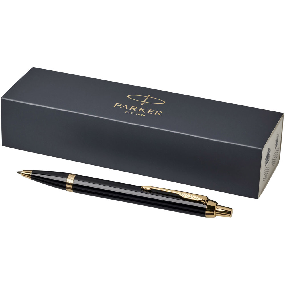 Parker IM balpen (blauwe inkt) - Zwart, Goud