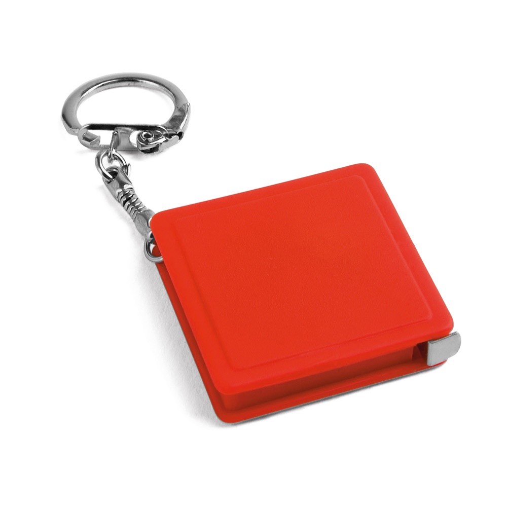 ASHLEY. sleutelhanger met rolmaat - Rood