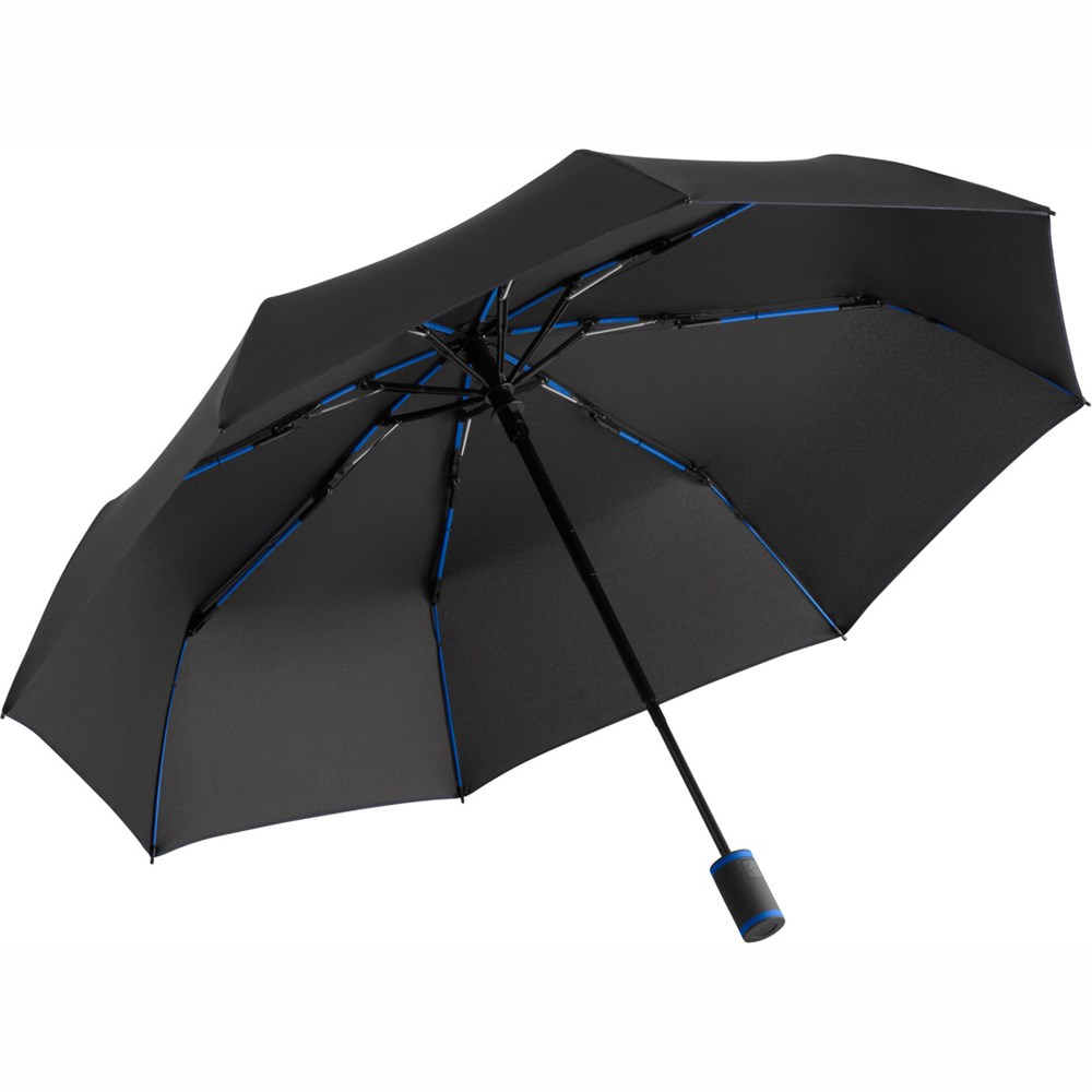 Zakparaplu FARE® AOC Mini Style - zwart-euroblauw