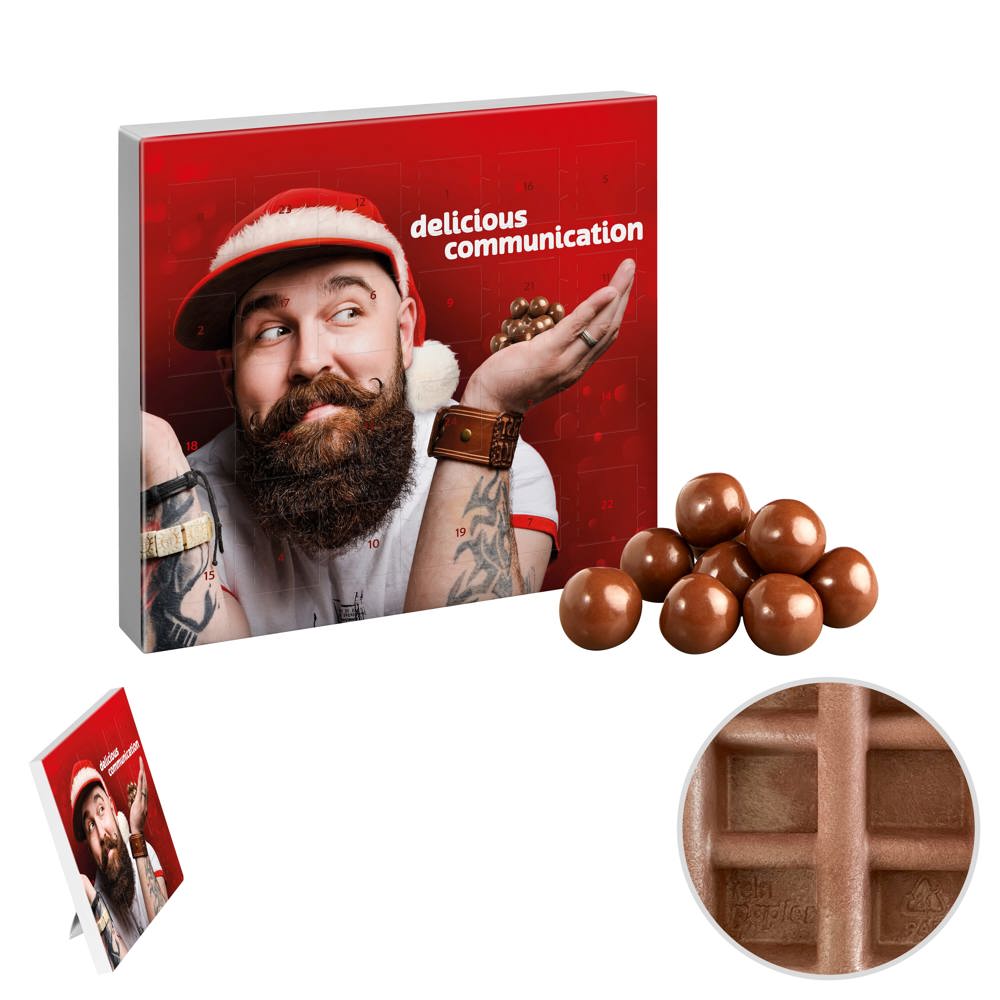 Mini papieren Adventskalender - Wit