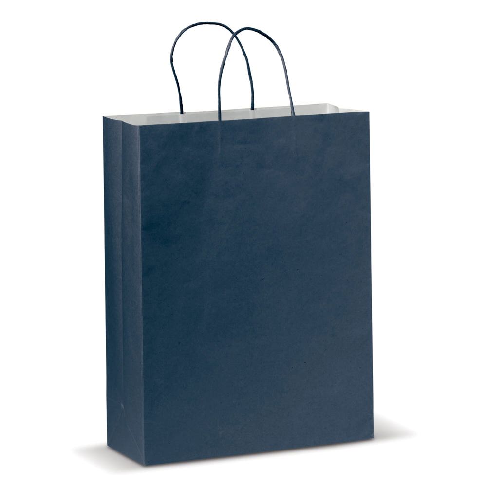 Draagtas papier groot 120g/m² - Donkerblauw
