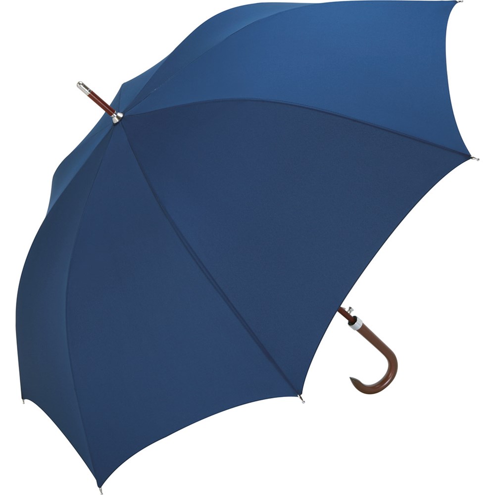 AC houten schacht golfparaplu FARE®-collectie - navy
