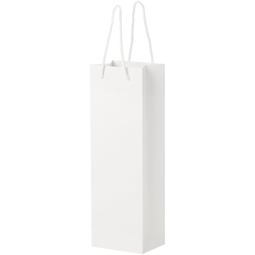 Handgemaakte 170 g/m2 integra papieren wijnflestas met PP woven handgrepen - 12 x 9 x 37 cm