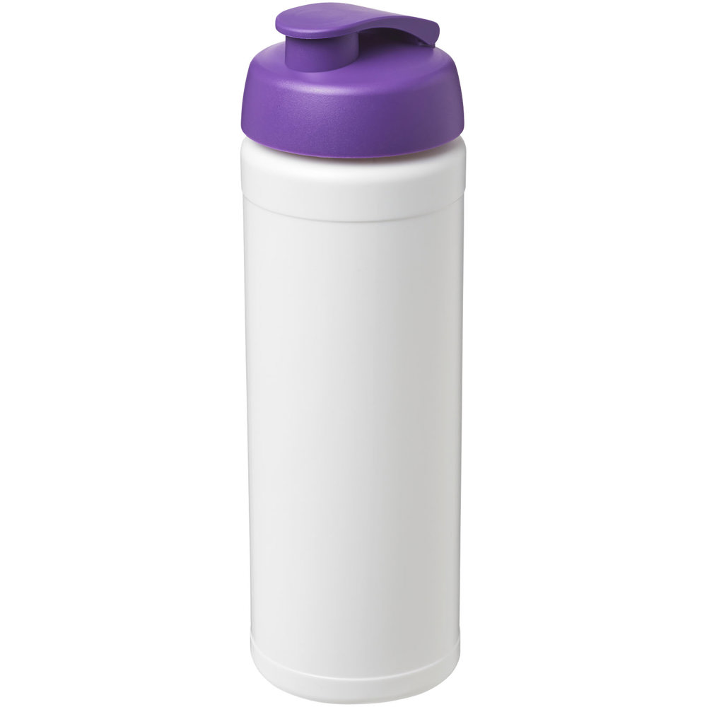 Baseline® Plus 750 ml sportfles met flipcapdeksel - Wit, Paars
