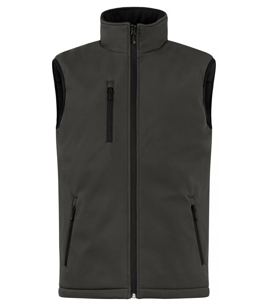 Clique - Padded Softshell Vest - donkergrijs