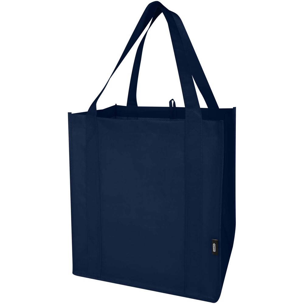 Liberty GRS gerecycled non woven draagtas met bodemplaat 29 l - Marineblauw