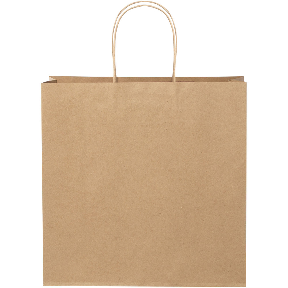 Papieren tas 120 g/m2 gemaakt van kraftpapier met gedraaide handgrepen - 31 x 12 x 31 cm
