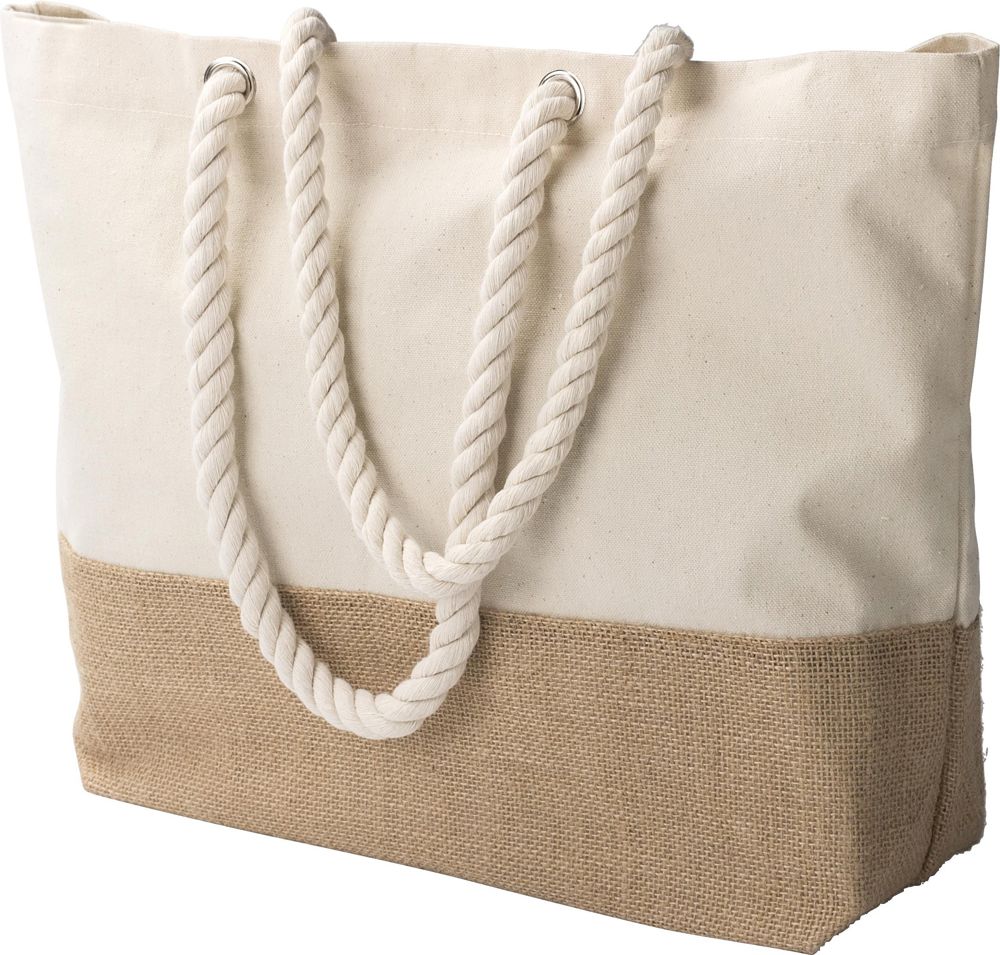 Boodschappentas Diego | Katoen 280 g/m² | Jute bodem