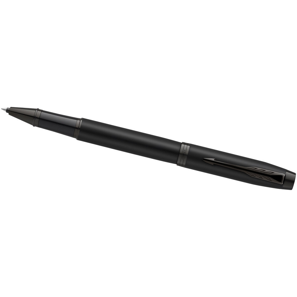 Parker IM achromatische rollerbalpen (zwarte inkt)