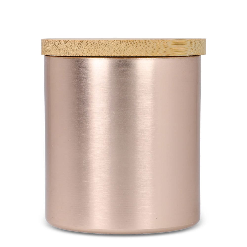 Bhakti plantaardige geurkaars in gerecycled aluminium potje