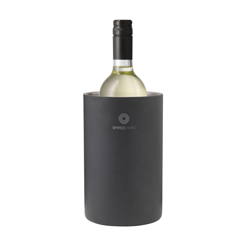 CoolSteel RCS Recycled Steel wijnkoeler - Zwart