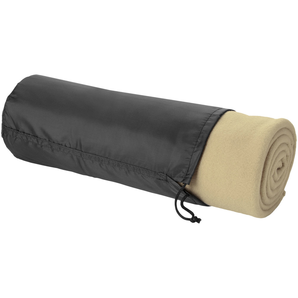 Huggy fleecedeken met hoes 150x120 cm - Beige