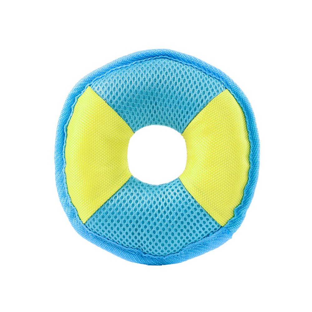 Hondenspeeltje Flying Disc - geel/blauw
