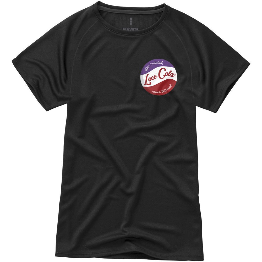Niagara 145 g/m² cool fit dames t-shirt met korte mouwen