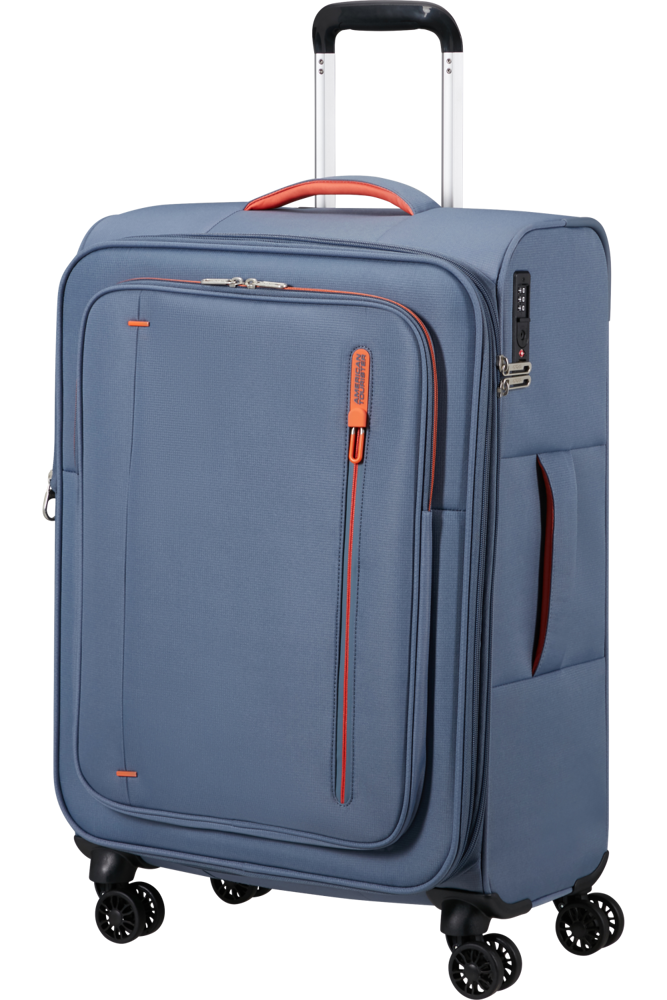 American Tourister Cloudrider Spinner M EXP. - stone blue