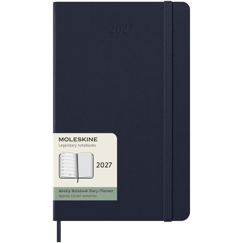 Moleskine week-agenda voor 12 maanden met harde kaft L - Saffierblauw