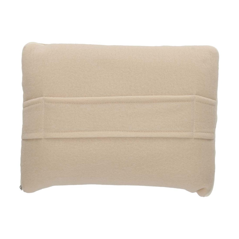 NORLÄNDER 2-in-1 Reis Kussen/Deken Beige
