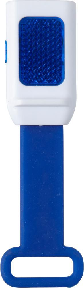 Fietslamp Duncan | Kunststof | 3+1 LED | Siliconen band - blauw