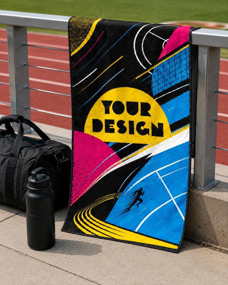 Custom-made sport handdoek 50 x 100 (full colour) met 200gsm
