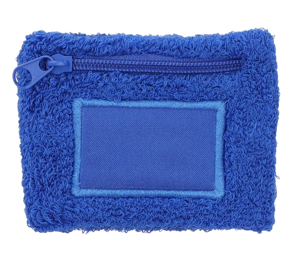 Nilton's Polsband met label en ritsvakje - Kobaltblauw (PMS 286c) / Kobaltblauw